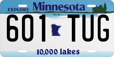MN license plate 601TUG
