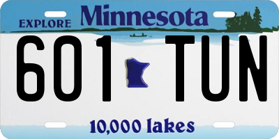 MN license plate 601TUN