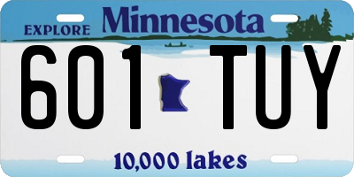 MN license plate 601TUY