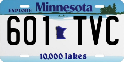 MN license plate 601TVC