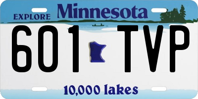MN license plate 601TVP