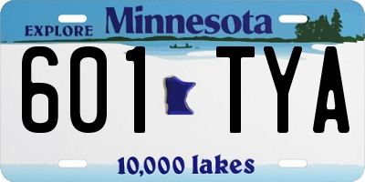 MN license plate 601TYA