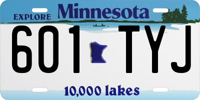 MN license plate 601TYJ