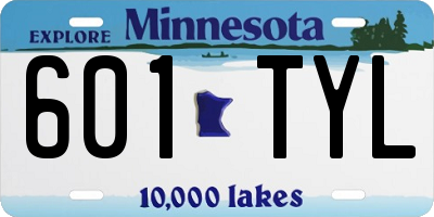 MN license plate 601TYL