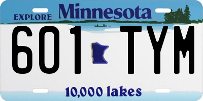 MN license plate 601TYM
