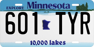 MN license plate 601TYR