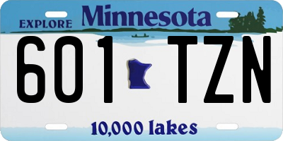 MN license plate 601TZN