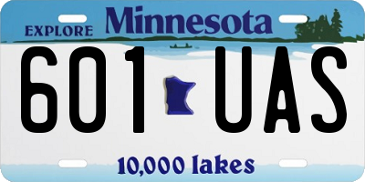 MN license plate 601UAS