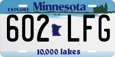 MN license plate 602LFG