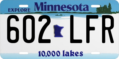 MN license plate 602LFR