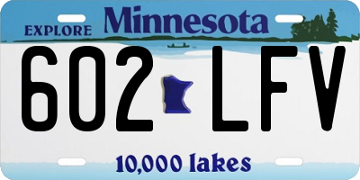 MN license plate 602LFV