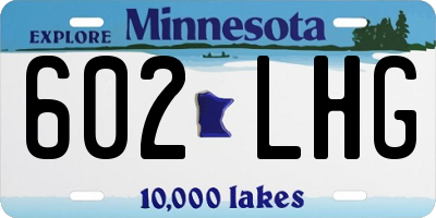 MN license plate 602LHG
