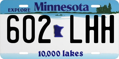 MN license plate 602LHH