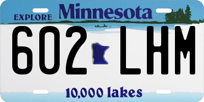 MN license plate 602LHM