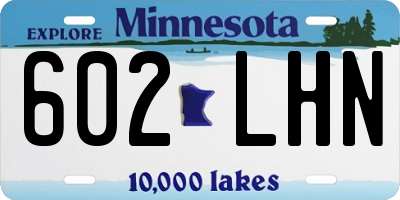 MN license plate 602LHN