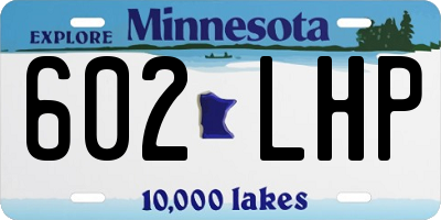 MN license plate 602LHP