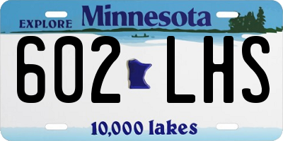 MN license plate 602LHS
