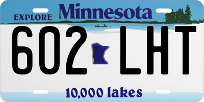 MN license plate 602LHT