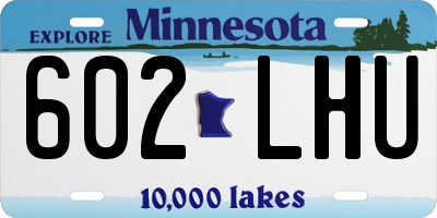 MN license plate 602LHU