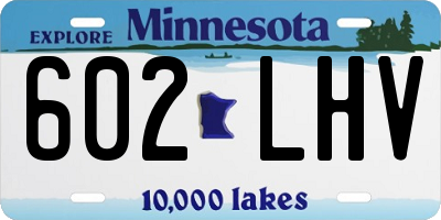 MN license plate 602LHV