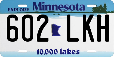 MN license plate 602LKH