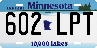 MN license plate 602LPT