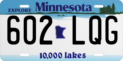MN license plate 602LQG