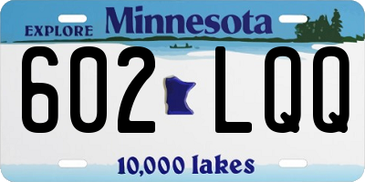 MN license plate 602LQQ