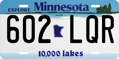 MN license plate 602LQR