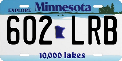 MN license plate 602LRB