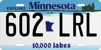 MN license plate 602LRL