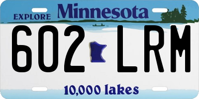 MN license plate 602LRM
