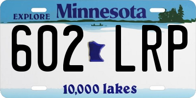 MN license plate 602LRP