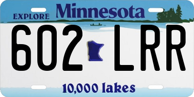 MN license plate 602LRR