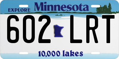 MN license plate 602LRT