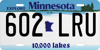 MN license plate 602LRU