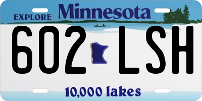 MN license plate 602LSH