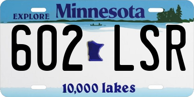 MN license plate 602LSR