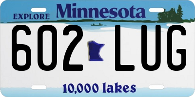 MN license plate 602LUG