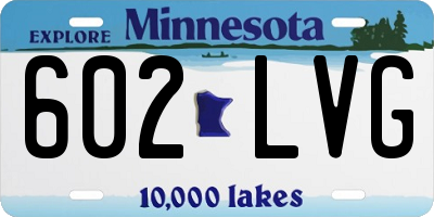 MN license plate 602LVG