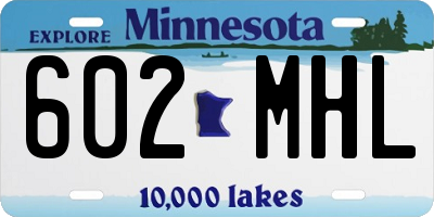 MN license plate 602MHL