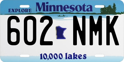 MN license plate 602NMK