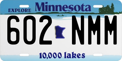 MN license plate 602NMM