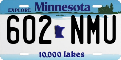 MN license plate 602NMU