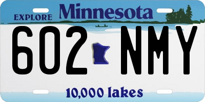 MN license plate 602NMY