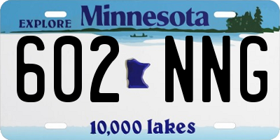 MN license plate 602NNG