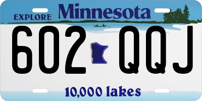 MN license plate 602QQJ