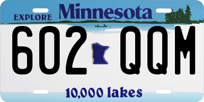 MN license plate 602QQM