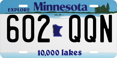 MN license plate 602QQN