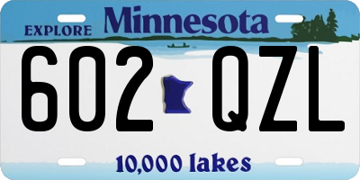 MN license plate 602QZL